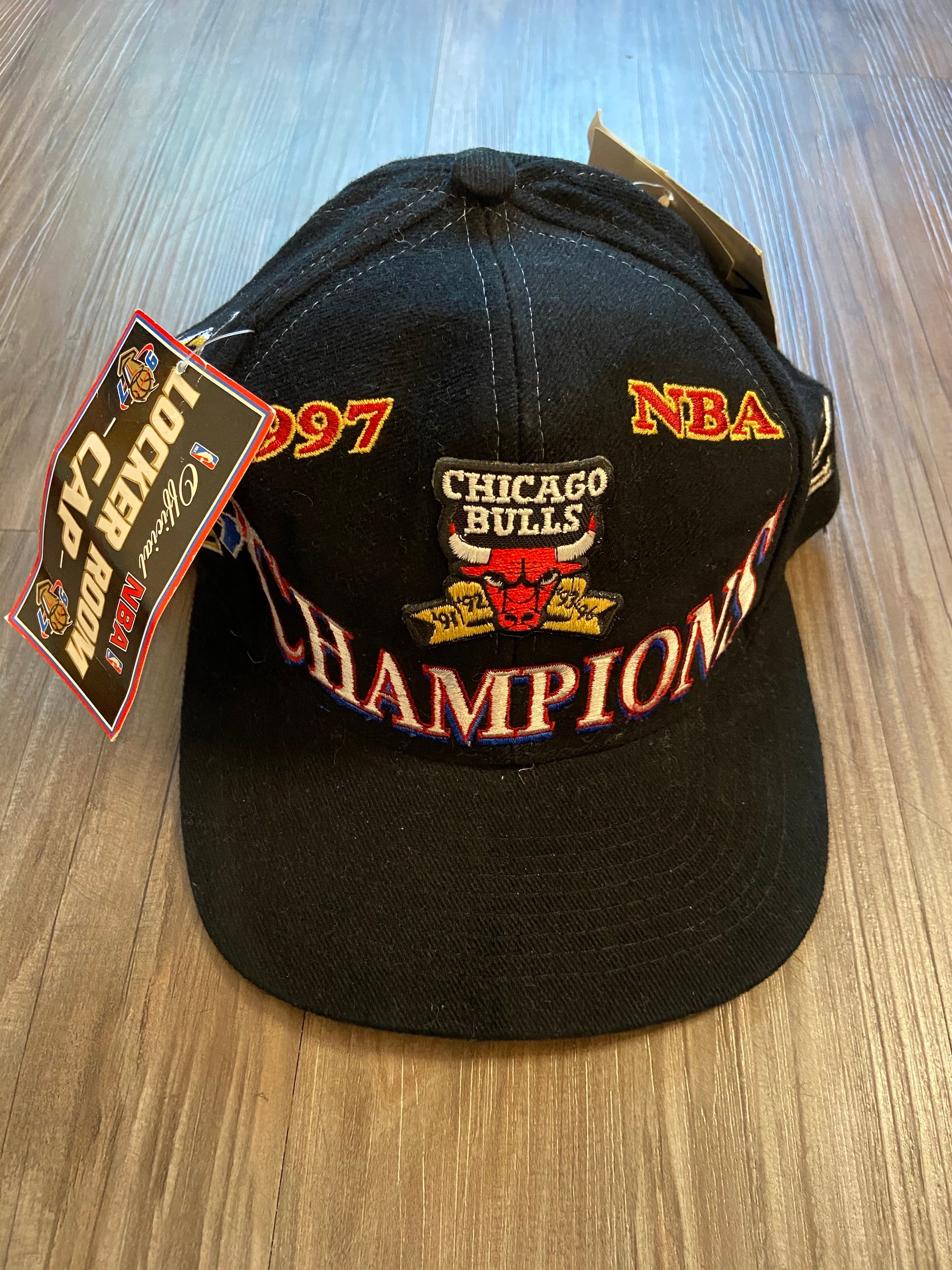 NEW Vintage Rare 1996 Chicago Bulls Champion NBA Sports Hat Cap Vtg  Snapback | SidelineSwap