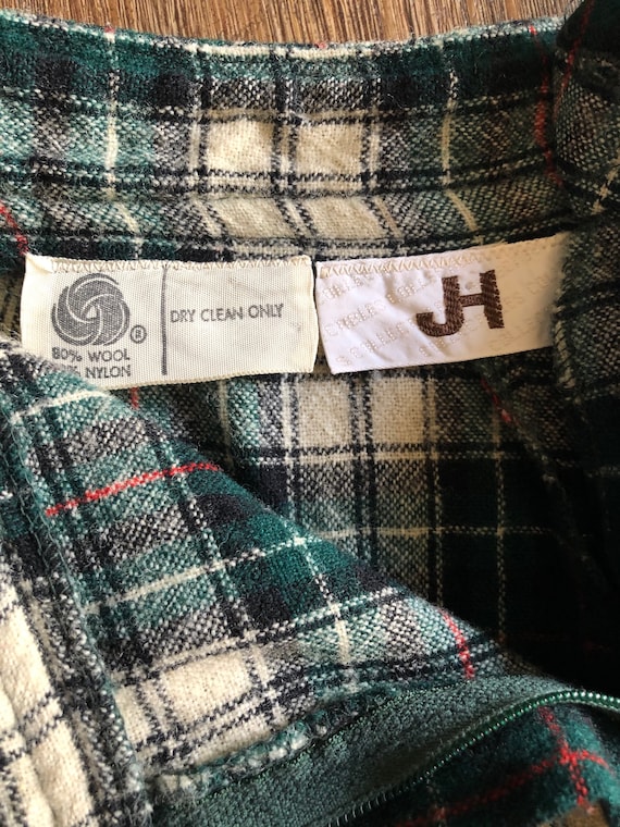 Vintage 1970's JH Collectibles Plaid Bell Bottom … - image 4