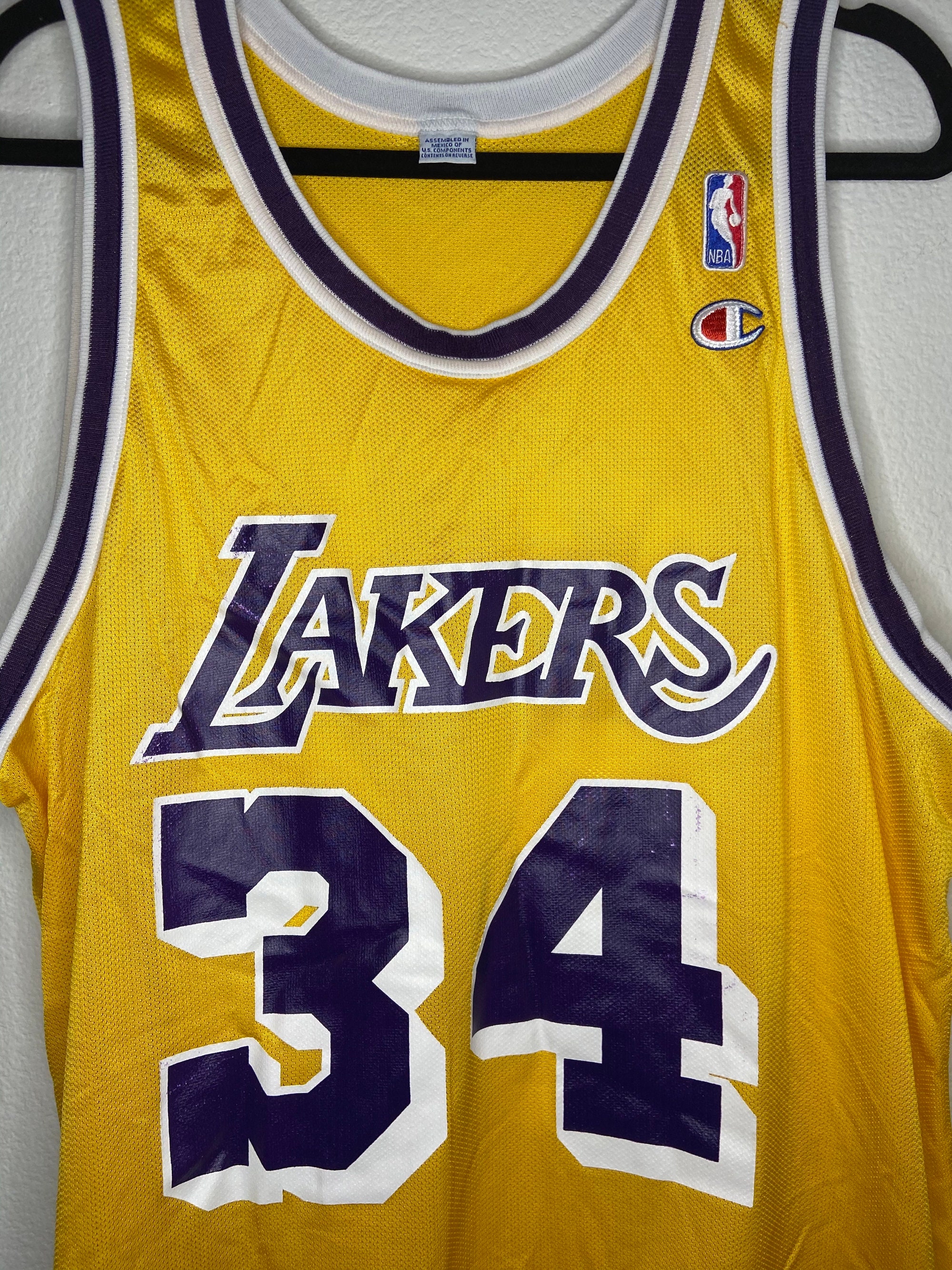 Vintage Nike NBA La Lakers Shaquille O'Neal #34 Jersey Size XL 1990s