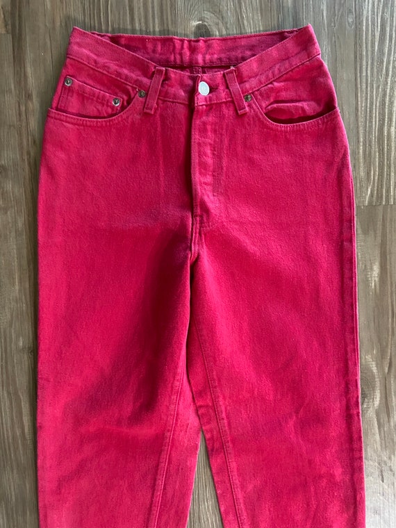 Vintage Red Overdyed Levi's Denim Jeans - Etsy Denmark