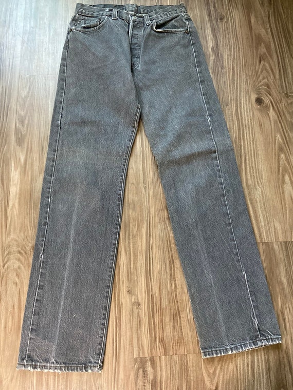 Vintage 501 Faded Black Levi's Denim Jeans - Etsy