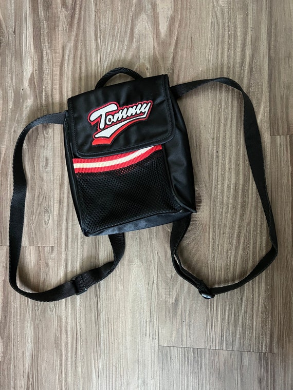 Vintage Tommy Hilfiger Mini Satin Black Backpack