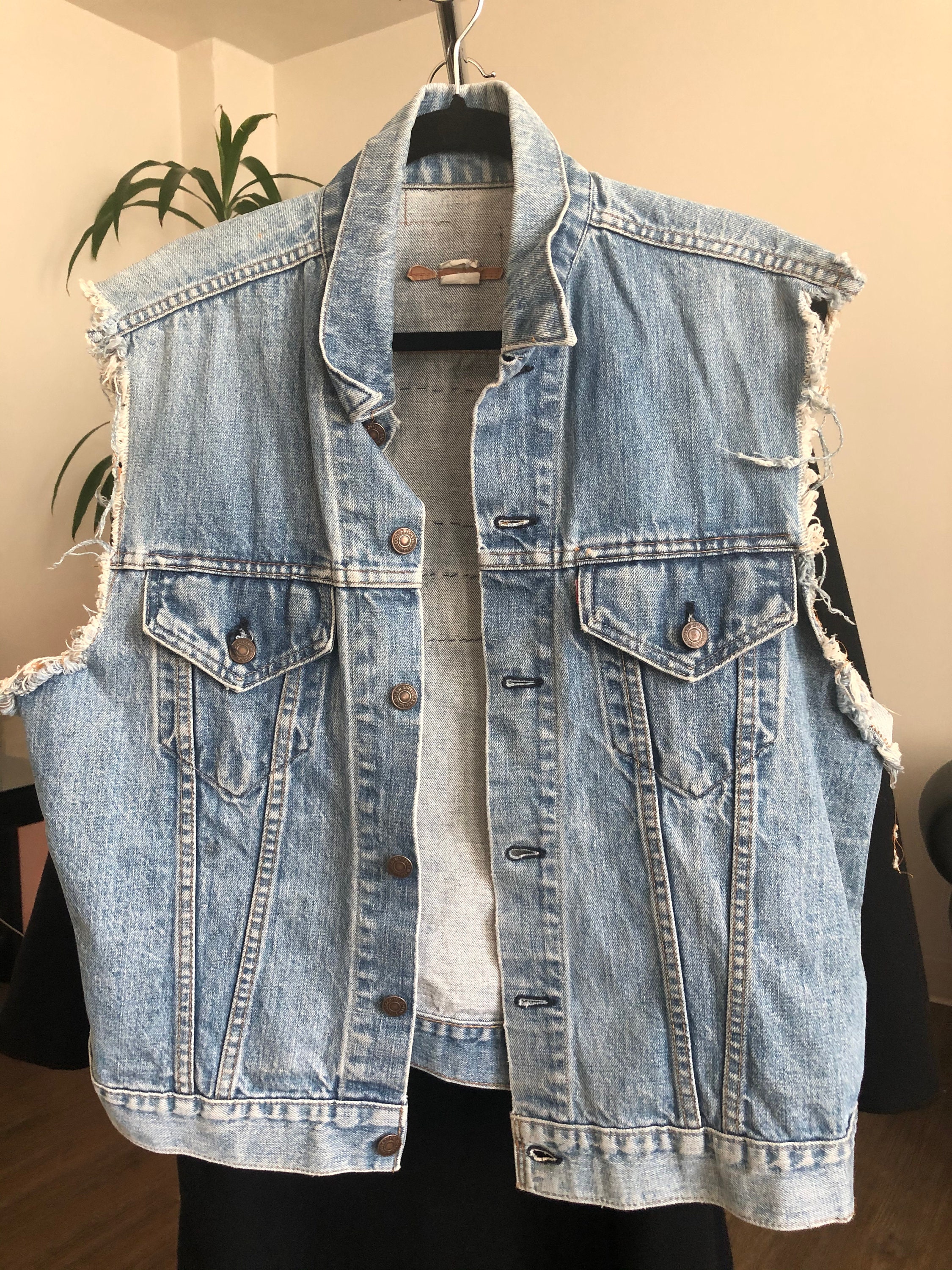 アメリ VINTAGE VEST LAYERED DENIM JACKET アメリ VINTAGE VEST