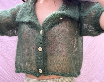 【セール】翌日発送　CLANE MOHAIR LOOSE KNIT CARDI 広瀬すずコラボCLANE MOHAIR LOOSE KNIT CARDIGAN