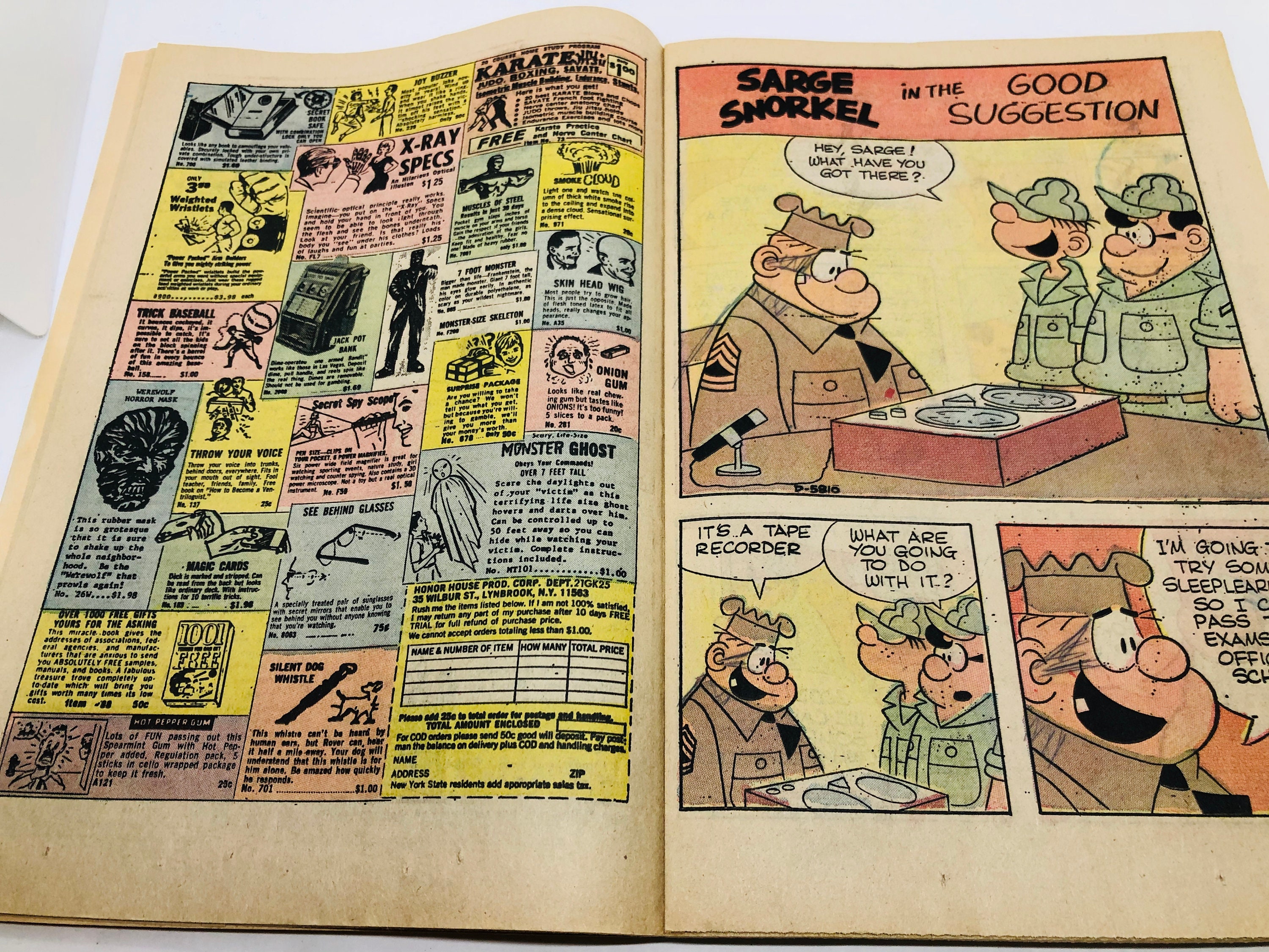 Vintage 1974 All New Beetle Bailey Featuring Sarge Snorkel Etsy