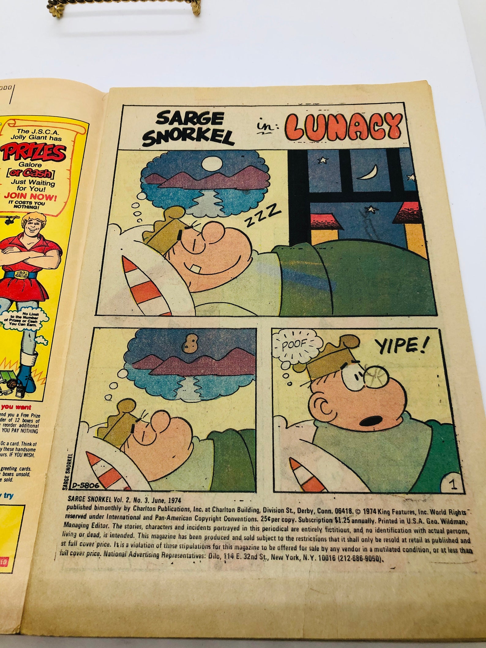Vintage 1974 All New Beetle Bailey Featuring Sarge Snorkel Etsy