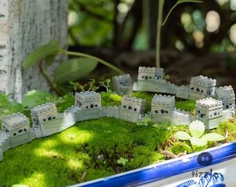 10pc Miniature Fairy Tiny the Great Wall Fairy Garden Supplies & Accessories Terrarium Figurines