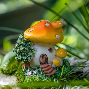 1PC Miniature Fairy  Mushroom House Fairy Garden Supplies & Accessories Terrarium Figurines