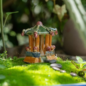Miniature Fairy Small Colorful Hexagonal Pavilion Garden Supplies & Accessories Terrarium Figurines
