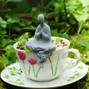 Miniature Fairy Buddha Sitting Praying-hands Fairy Garden Supplies & Accessories Terrarium Figurines