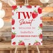 Two Sweet 2nd Second Birthday Party Welcome Sign | Strawberry Fruit ...