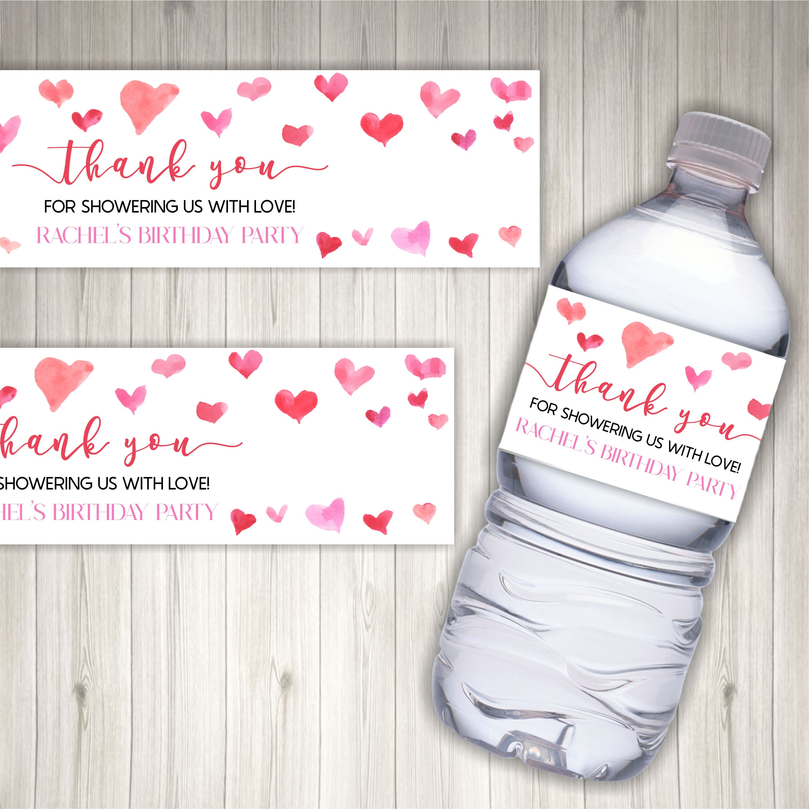  Decorate Your Own Water Bottle, Birthday Valentine