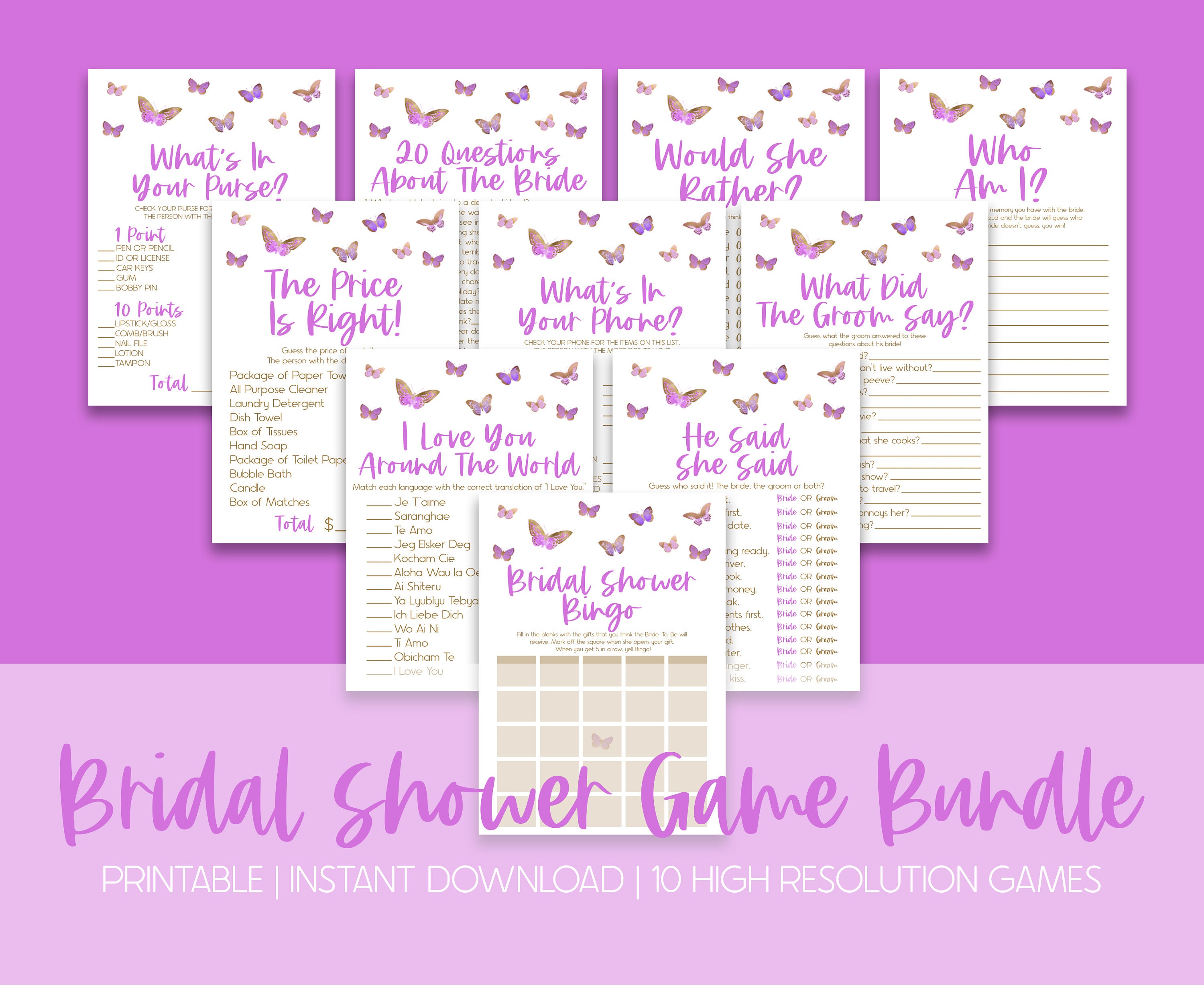 skate Achievement Bookkeeper Purple Butterfly Themed Bridal Shower Game Pack Printable - Etsy skate Achievement Bookkeeper Purple Butterfly Themed Bridal Shower Game Pack Printable - Etsy