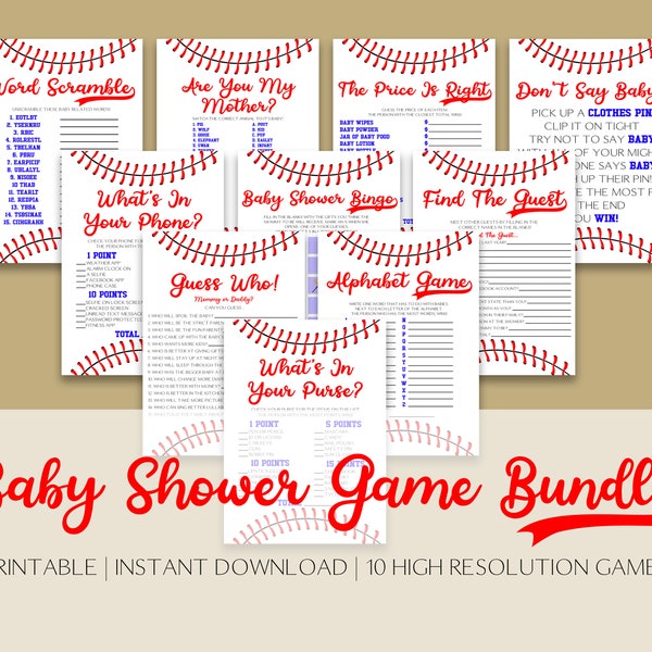 Baseball Baby Shower - Etsy