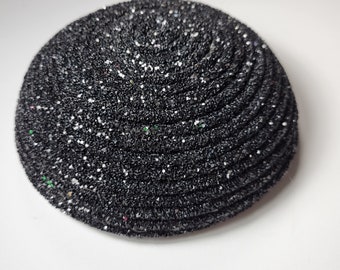 Black Glitter Rope Center, Christmas Wreath Center, Flower Petal Center,  Rope Centers, UITC Flower Center Everyday Wreath Attachment
