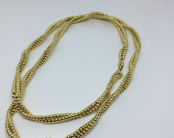 Herringbone Spiral Necklace