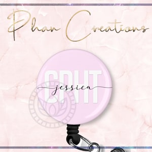 CPHT Badge Reel, Certified Pharmacy Tech, Pharmacist Tech, Personalize Badge Reel, Pharmacy Gift