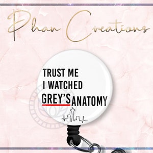 Greys Anatomy Badge Clip 