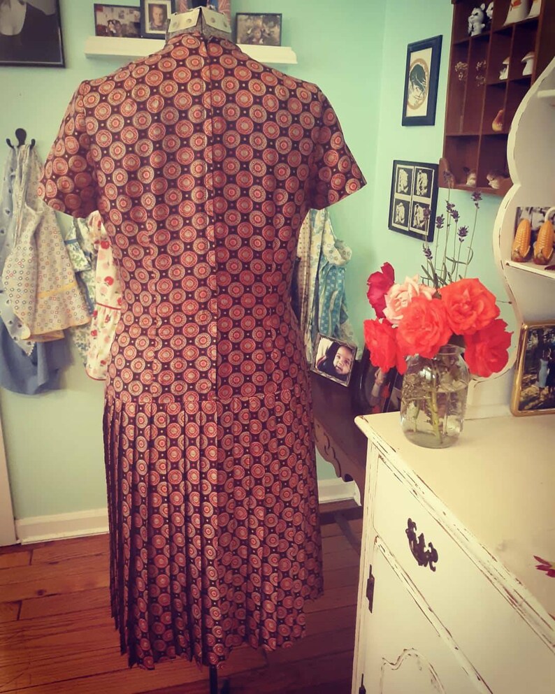 Vintage Carillon New York dress pleated vintage dress 60s 70s vintage dress