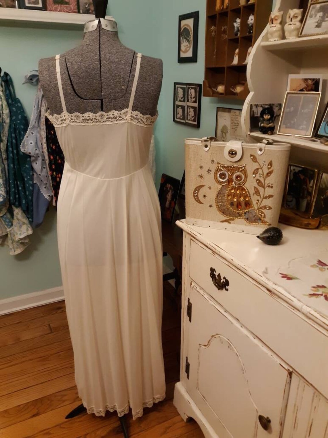 Vintage Jcpenney long nightgown size 36 / sexy vintage Etsy