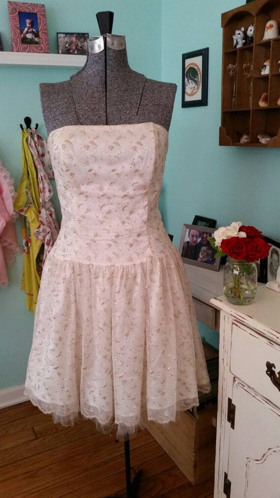 Vintage Jessica McClintock formal party dress / vi