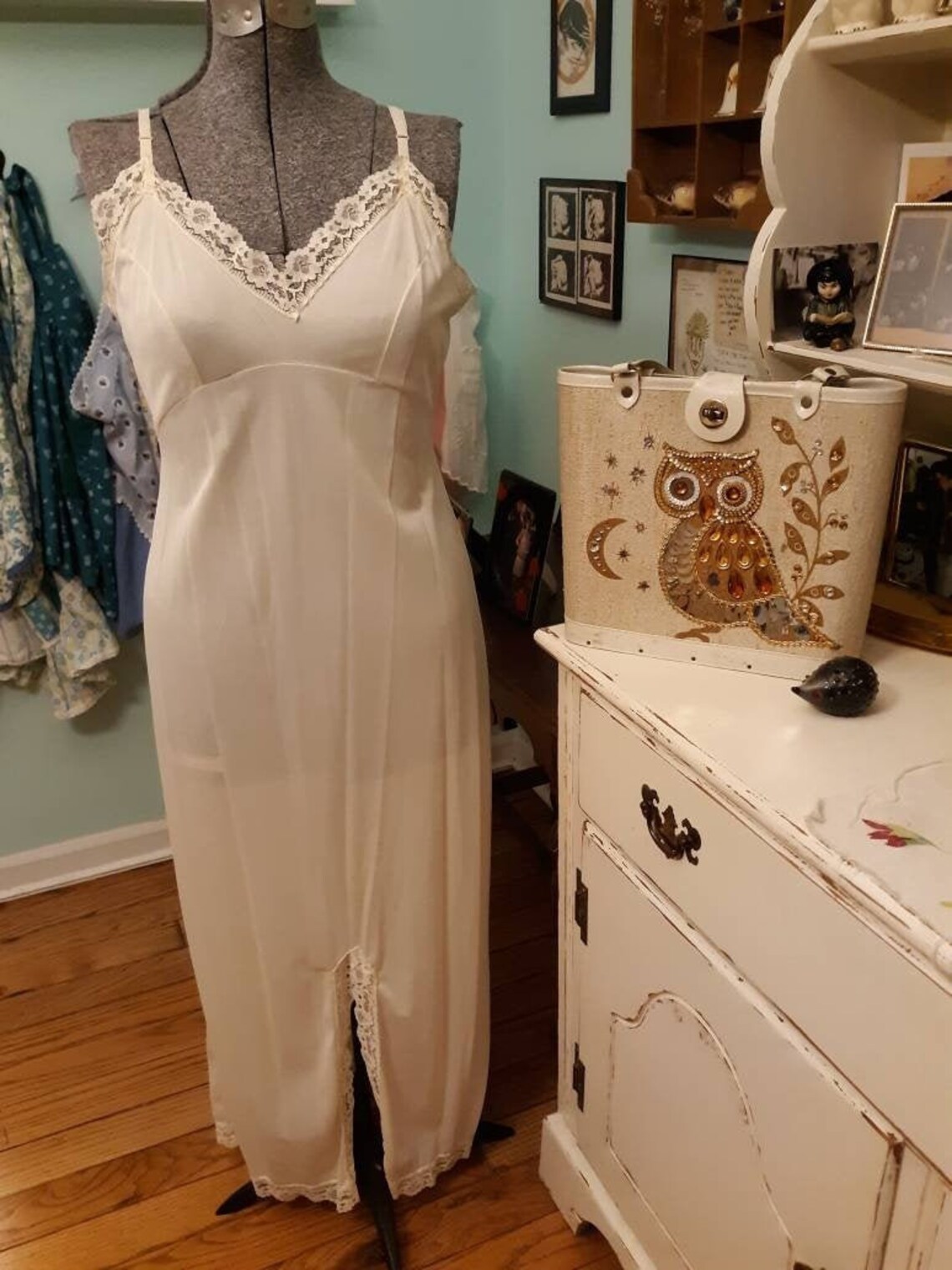 Vintage Jcpenney long nightgown size 36 / sexy vintage Etsy