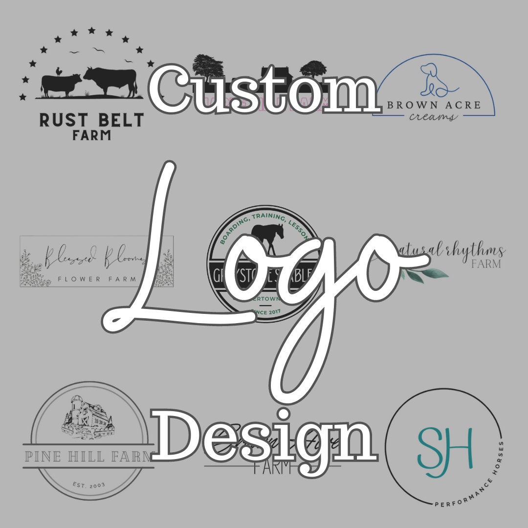 Custom Logo Package Farm or Business Logo, Homestead, Farm Logo, Barn