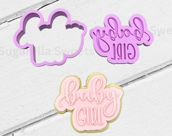 Baby Shower Cookie Cutter and Embosser, Fondant Tools