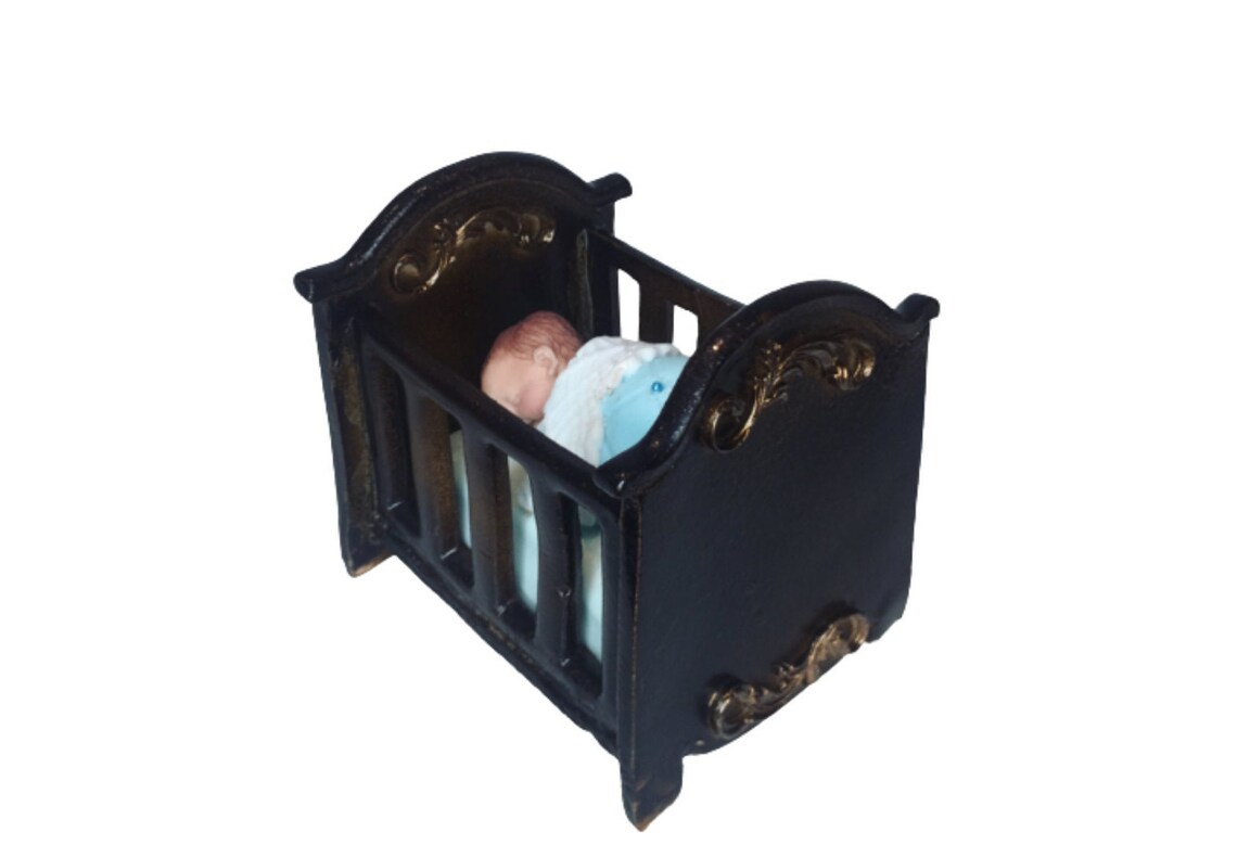 Baby Crib Cake Topper Template & Instructions Instant Etsy