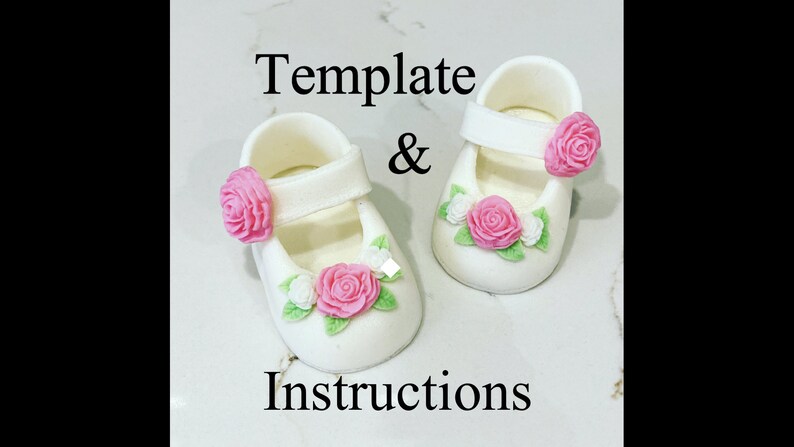 Baby shoe template &amp; instructions PDF instant download shoe | Etsy