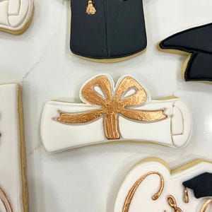 Cortador de galletas y sello de diploma, cortador de galletas de graduación, estampador de galletas de graduación, herramientas y sello de fondant,