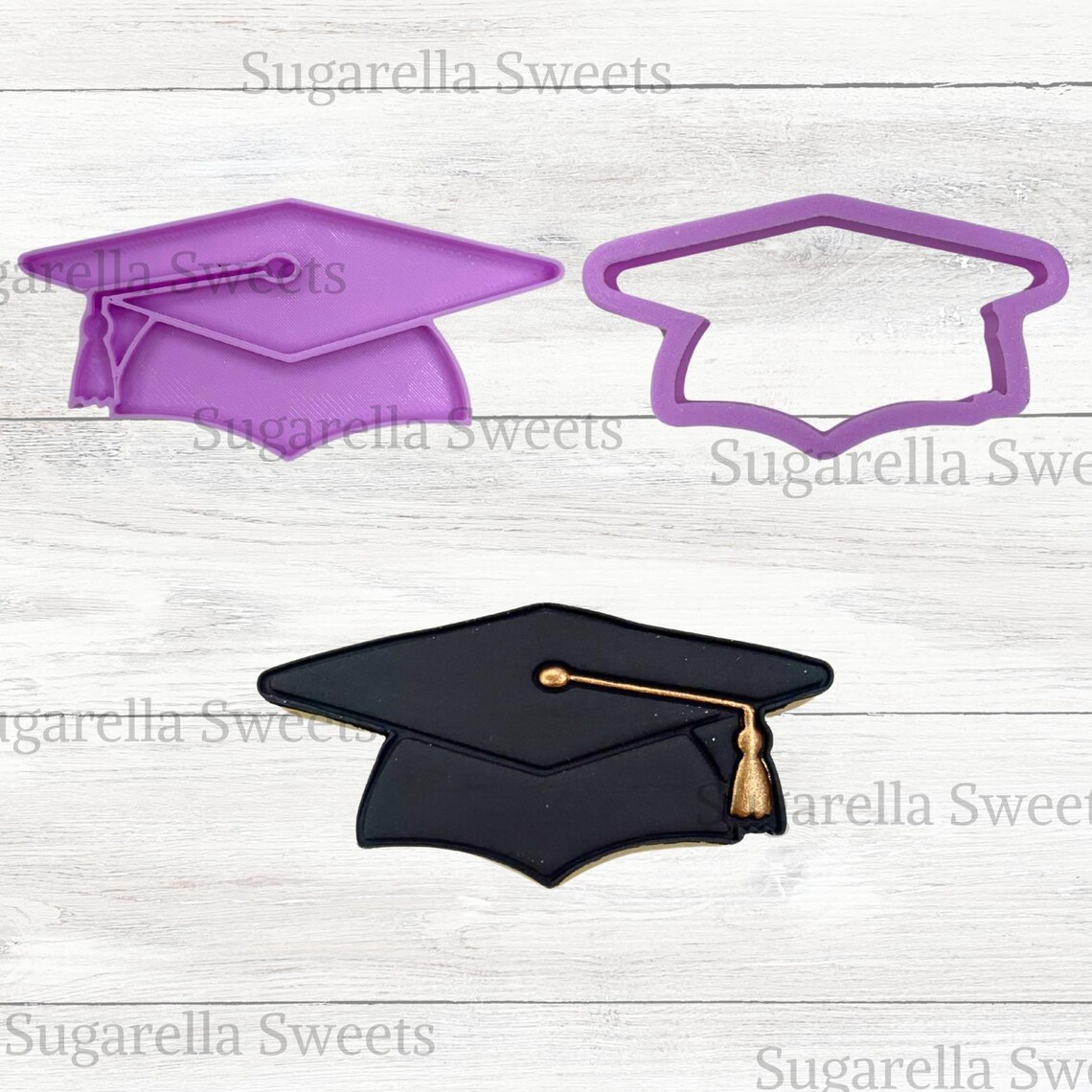 Graduation Cap Cookie Cutter and Stamp, Fondant Tool - Etsy