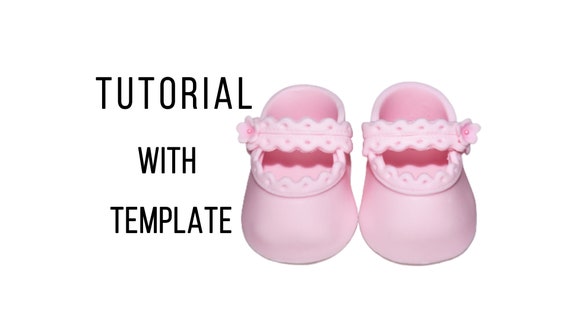 Baby Shoe Template &amp; Instructions PDF Digital Template | Etsy