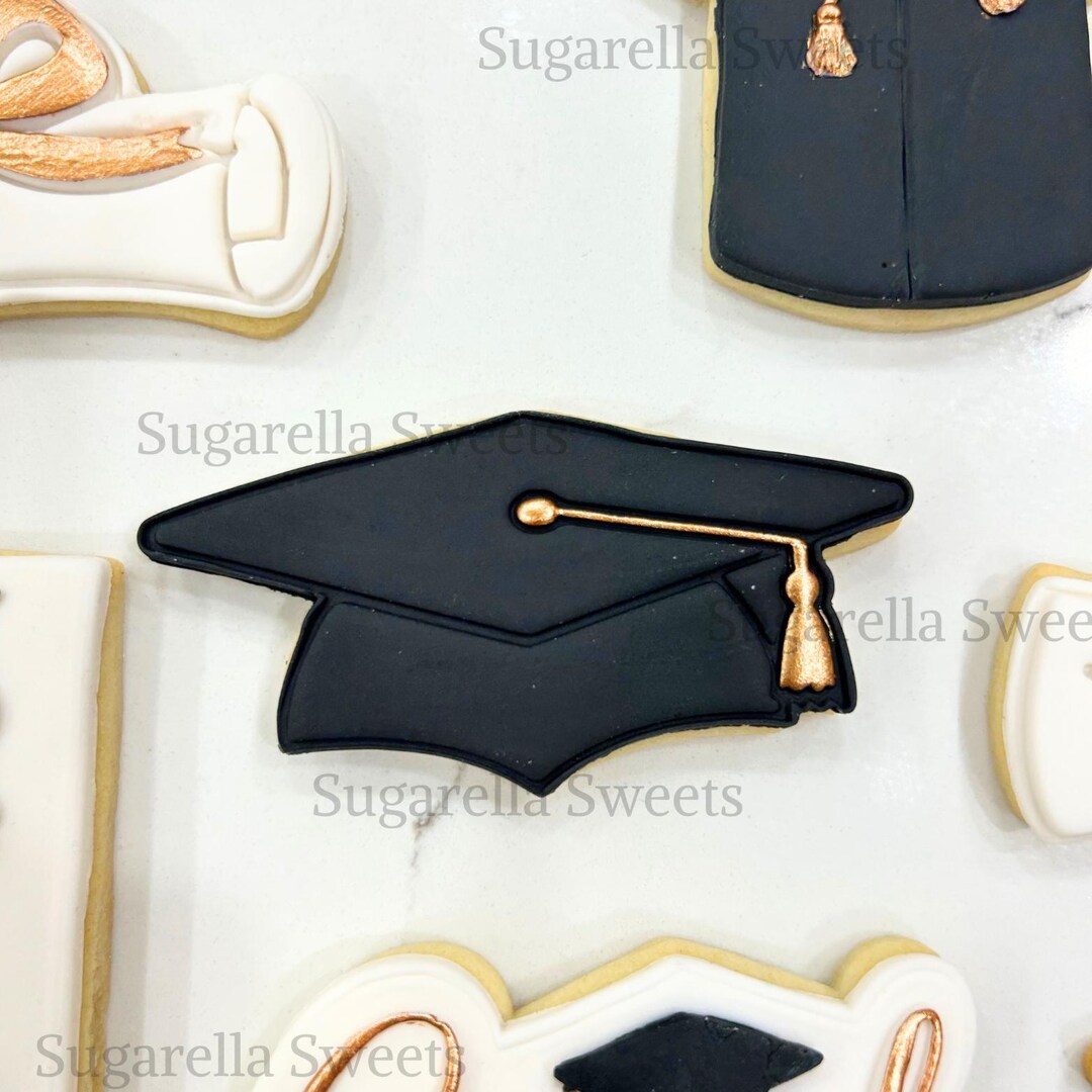 Graduation Cap Cookie Cutter and Stamp, Fondant Tool - Etsy