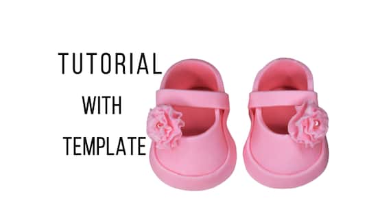 Baby Shoe Template &amp; Instructions PDF Instant Download Shoe | Etsy Canada