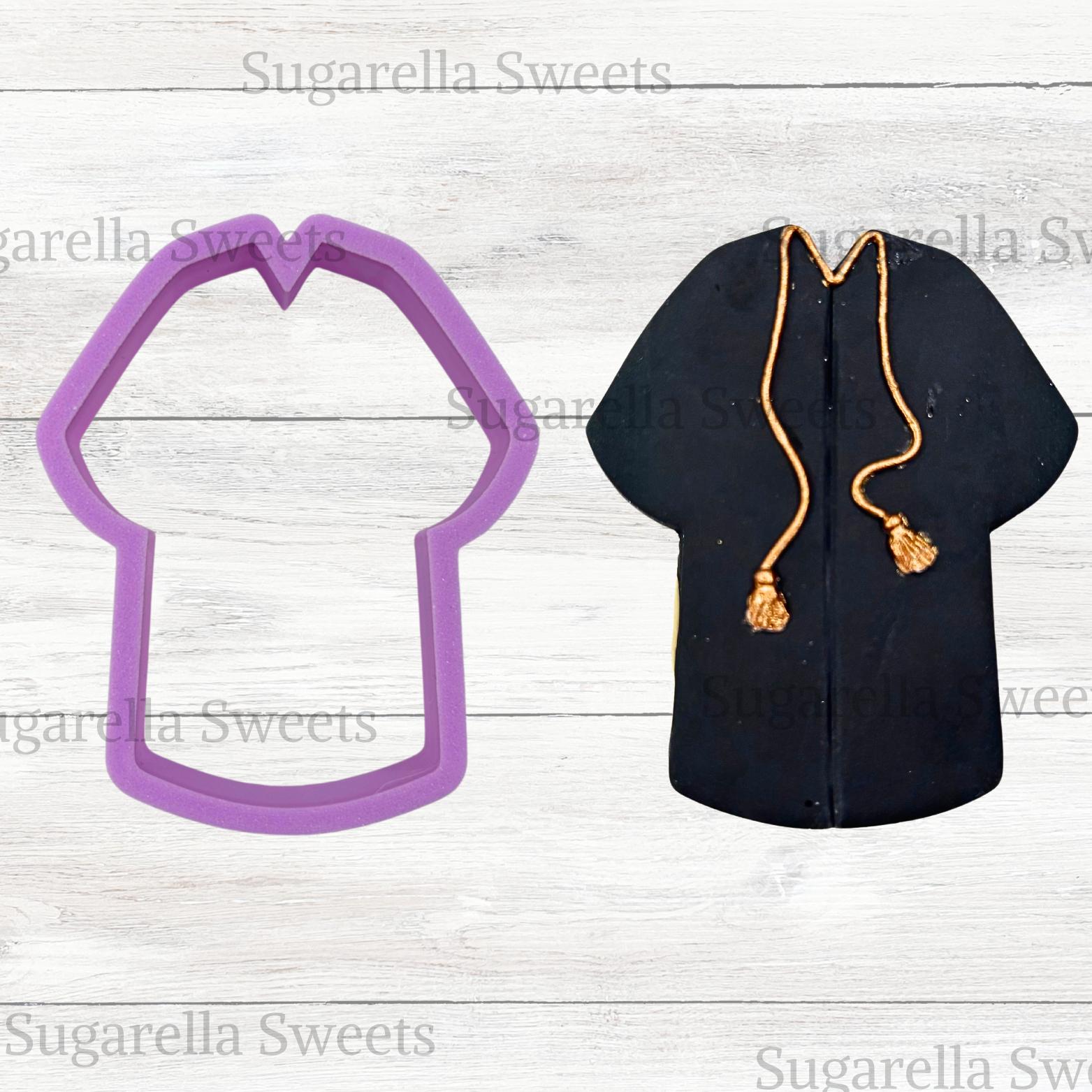 Congratulations Scroll Robe Graduation Gown Cookie Cutter, Congratulations Robe Fondant Tool - Etsy