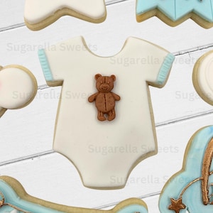Baby Strampelanzug Ausstechform und Stempel, Baby-Dusche-Ausstechform, Geschlecht offenbaren Party Präge Stempel, Fondant Stempel, Sugarcraft