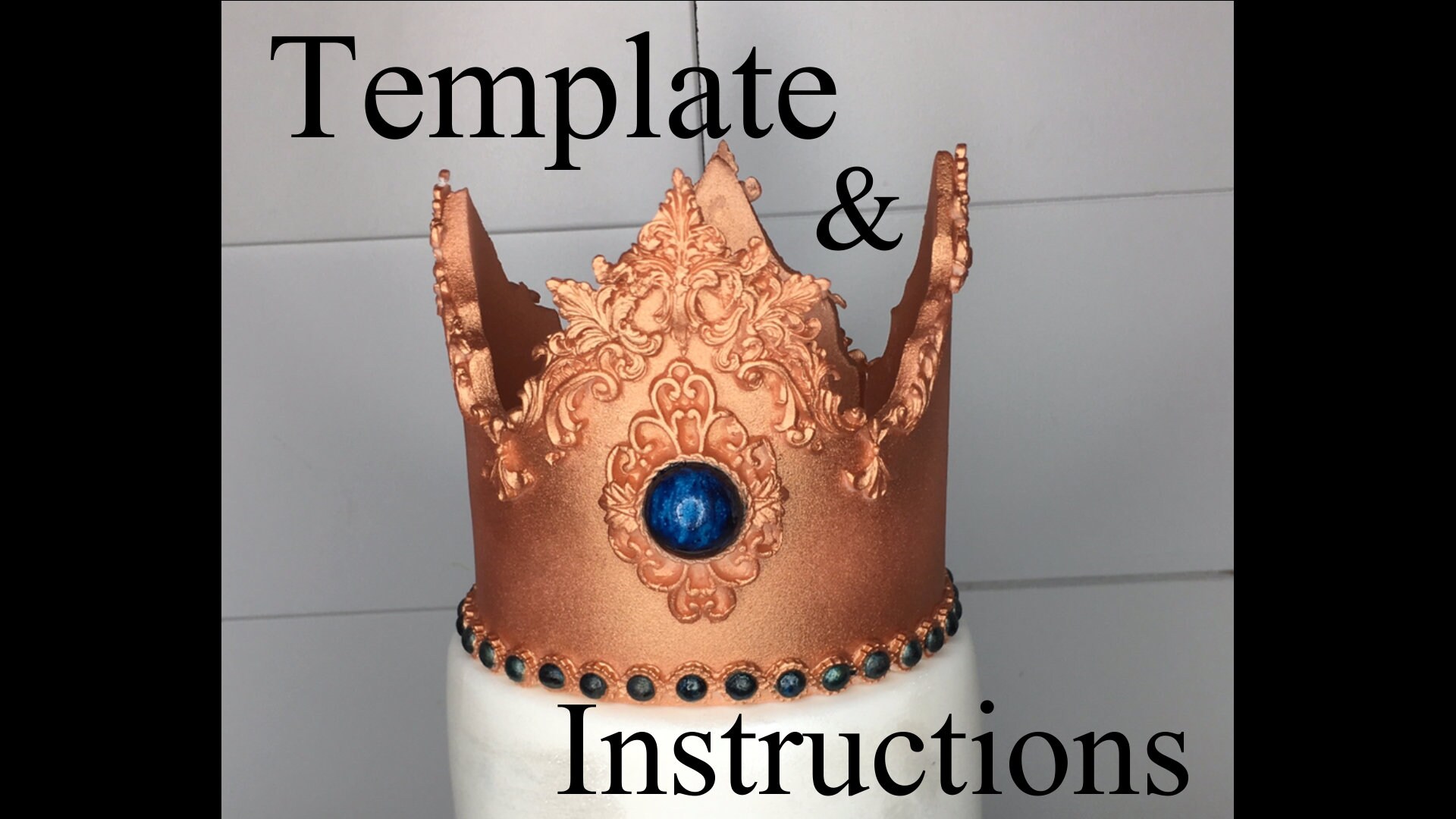 Prince Crown Cake Topper Template Instructions Pdf Instant Etsy Prince Crown Cake Topper Template Instructions Pdf Instant Etsy