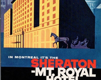 Montreal QC Sheraton Mt. Royal Hotel Quebec Unused Vintage Postcard Y3