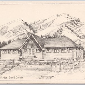 Edward Goodall Künstler Mt Norquay Skihütte Banff Alberta AB Kanadische Rockies Kanada-Postkarte Y3