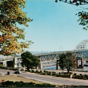 Pattulo Bridge New Westminster BC British Columbia Unused Vintage Postcard Y3