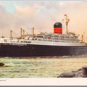 Carte postale Y3 non utilisée pour navire à passagers Cunard RMS « Ivernia » Steamship Boat