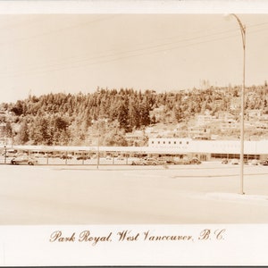 Park Royal West Vancouver British Columbia Woolworth Store BC Unused JC Walker RPPC Postcard Y3