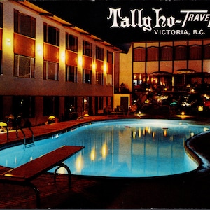 Tally Ho Travelodge Victoria Colombie-Britannique BC Vancouver Island Carte postale Y2