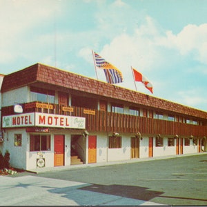 Victoria BC Pacific Isle Motel 626 Gorge Rd. Vintage Postcard Y2