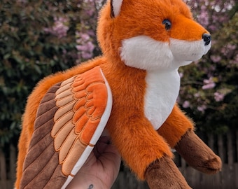 Red Feathered Fox Plush