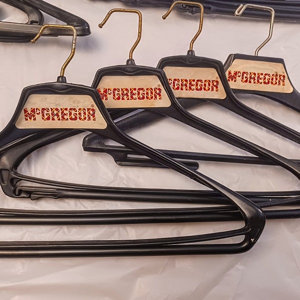 Vintage 1970s McGregor Sportswear Menswear Brand Department Store Suit Hangers/ Lot of Twelve