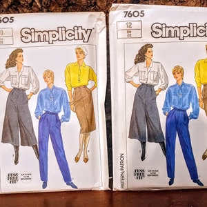 Vintage Simplicity #7605 Sewing Patterns/ Uncut/ NOS