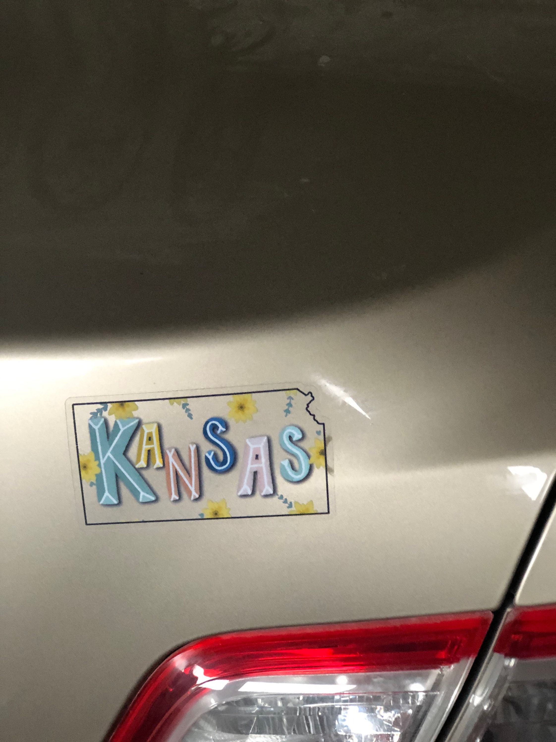 Clear Kansas sticker 4.2 x 2.3 inches Etsy