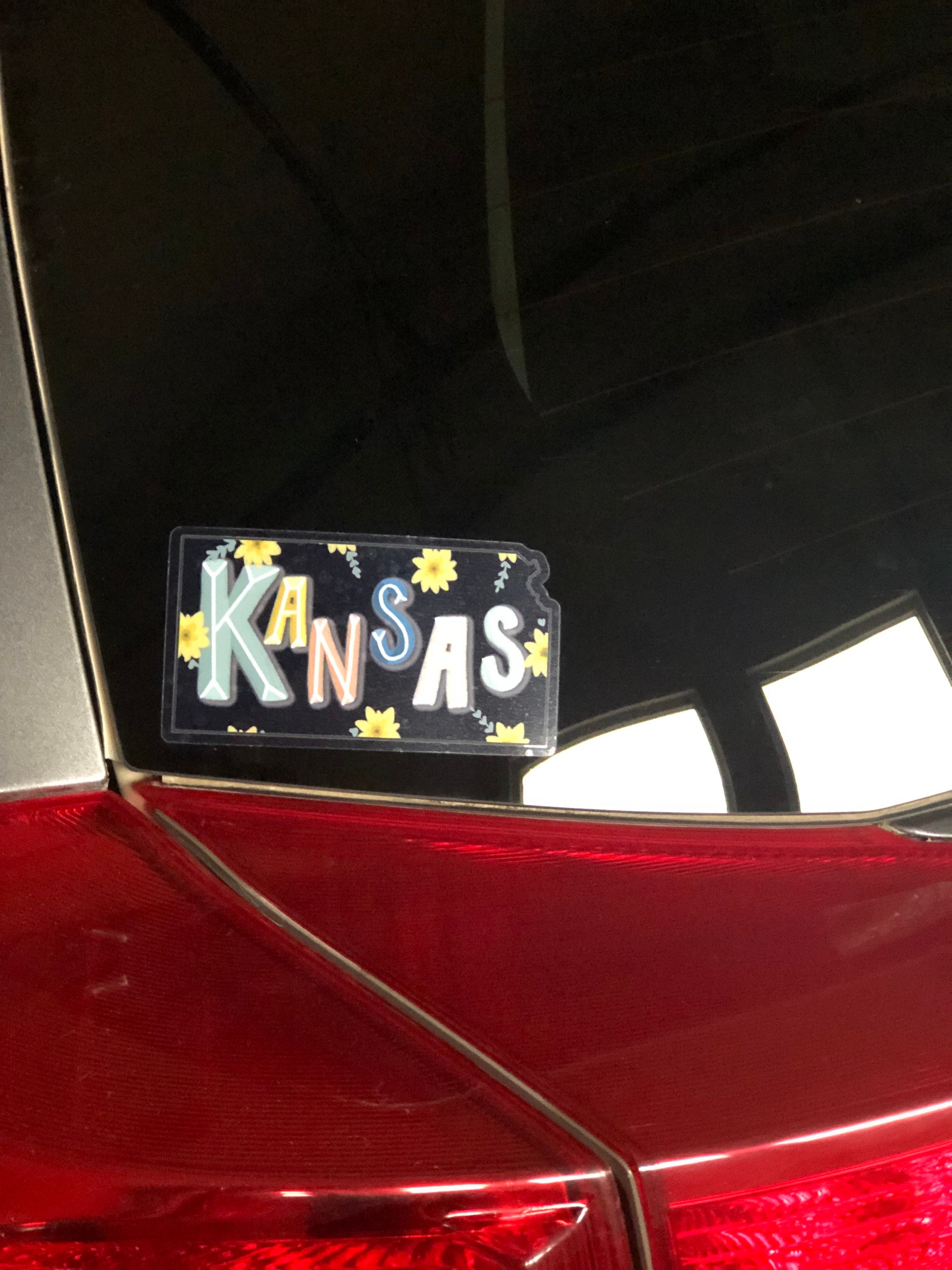 Clear Kansas sticker 4.2 x 2.3 inches Etsy
